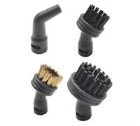 For Kitfort KT100003 Lot de 4 buses de nettoyage pour balai vapeur avec manche amovible et brosse de sol
