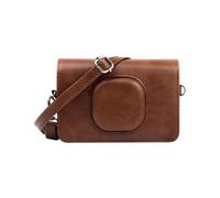For Kodak Mini Shot2 C210 instax Full Body Camera PU Leather Case Bag with Strap(Brown)