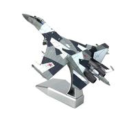for la Collection de modèles de Chasseurs Russes Su-35 et de présentoirs, modèles réduits d'avions en Alliage à l'échelle 1/100 Avion moulé sous Pression(White)
