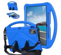 For Lenovo Idea Tab Plus 12.1 Inch 2025 TB-365FC Case Kids Case Lightweight EVA Tablet Cover with Adjustable Strap, Shockproof Handle & Kickstand for Children, Portable Protective Shell(Blu)