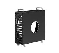 For Mac Mini M4/M4 Pro Aluminum Alloy Vertical Stand with Heat Dissipation Dustproof Shockproof Prot