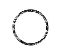 For Macan For Cayenne 2014-2021 Car Center Console Stopwatch Bezel Decorate Cover Trim Decal Soft Carbon Fiber Panel Cover Cadre Décoratif Console Centrale