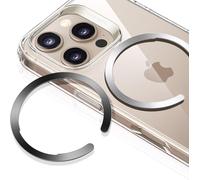 For Magnetic Ring Compatible With Magsafe, Pack Of 2 Universal Phone Sticker Metal Rings, For Iphone 16/16e/15/14/13/12/11/X, Galaxy S24/S23/S22/S21 And Plus, Black And Silver