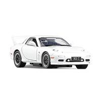 for Mazda FD RX7 Voiture De Sport 1 32 Alliage Simulation Moulage sous Pression Lumière Son Modèle Jouet for Enfants Voiture Miniature De Collection(White)