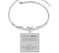 For Memorial - Even Death Can't Stop Me From Loving Him Wings Bracelet, Angel Memorial Bracelet for Women Loss of Husband, Memorial Jewelry Gifts for Loss loved one (White)