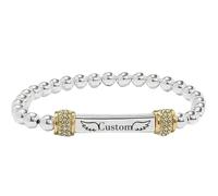 For Memorial- I'm a Wife to a Husband Custom Name Bead Bracelet,Personalized Forever Bracelets for Couples Women Men Bracelet,Stainless Steel Memorial Jewelry for Loved One (Wings-Gold)