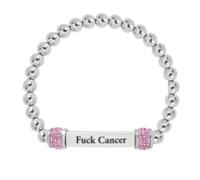 For Memorial- I'm a Wife to a Husband Custom Name Bead Bracelet,Personalized Forever Bracelets for Couples Women Men Bracelet,Stainless Steel Memorial Jewelry for Loved One (Pink)