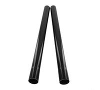 For Midea Lot de 2 tubes d'extension droits pour aspirateur 32 mm de diamètre intérieur pour les zones difficiles d'accès Noir