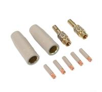 For Mig For 15AK Torch Kit de soudage 9 pièces avec embouts enduits et supports de pointes pour une performance constante (0,9 mm)