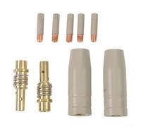 For Mig For 15AK Torch Kit de soudage 9 pièces avec embouts enduits et supports de pointes pour une performance constante (0,8 mm)