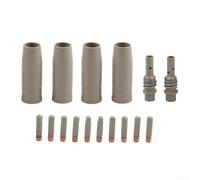 For Mig For 15AK Torch Replacement Parts Bundle 16PCS Coated Tips Buses and Tip Holder for Efficient Welding Tasks (0,6 mm)