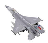 for Mini Avion en Alliage F-16 Son et lumière à Tirer, modèle de Chasseur Militaire en métal, Collection Cadeau, Jouet for garçon Avion moulé sous Pression(Gray)