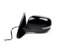 For Mitsubishi For Outlander 2014 2015 2016 2017 2018 2019 9 Pins Car Rearview Assembly Side Mirror Power Heated Turn Signal Coque De Rétroviseur(Noir,La gauche)