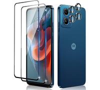 For Motorola Moto G34 Tempered Glass, Screen Protector + Rear Camera Film, 2 + 2 Pieces 9h Hardness Bubble-Free Scratch-Resistant Screen Protectors