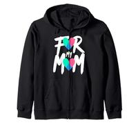 for My Mom Ruban de Sensibilisation au Cancer de la thyroïde en Forme de cœur Sweat à Capuche