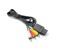For N64 6FT RCA AV TV Audio Vidéo Stéréo Câble Cordon for 64 Délicieusement Conçu Durable