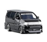 for Nouvelle Voiture MPV Modifiée Fabuleuse 1 32 Alliage Simulation Moulage sous Pression Lumière Modèle Jouet Voiture Voiture Miniature De Collection(Noir)