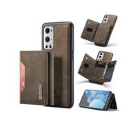 (For OnePlus 9 Pro)DG.MING M2 Series 3-Fold Multi Card Bag Back Cover Shockproof Case with Wallet & Holder Function