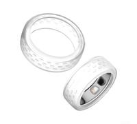 for oura Ring 5 for Cover Silicone - Bague de protection flexible Smart Ring Case antichoc usage quotidien accessoire fitness deux couleurs (violet + transparent)
