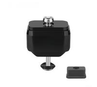 For Pline Tline Amortisseur de vélo pliable en aluminium multi-dimensionnel en caoutchouc léger et stable, contrôle précis, installation facile, 65 x 50 x 29 mm (noir)