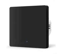 For pour tuya pour interrupteur intelligent Zigbee 1 Gang sans conducteur zéro interrupteur d'éclairage mural Commande vocale Avec pour Alexa Compatible Blanc (noir)