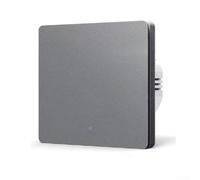 For pour tuya pour interrupteur intelligent Zigbee 1 Gang sans conducteur zéro interrupteur d'éclairage mural Commande vocale Avec pour Alexa Compatible Blanc (gris)