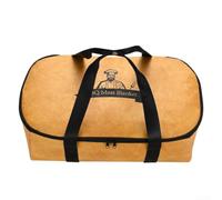for Premium Meat Resting Bag Extra Large - Couverture de barbecue robuste avec fermeture éclair - Isolation à 6 couches pour poitrine juteuse et dinde - Équipement de barbecue portable (marron)