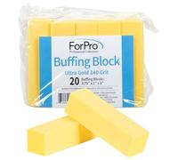 For Pro 240 Grit Buffing Block, Ultra Gold, 20 Count by For Pro