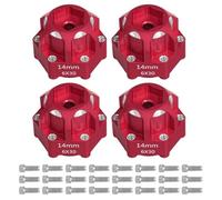 for Proline pour Arrma pour Senton pour Granite 1/10 Rc Voiture Télécommande Aluminium 4 Pièces 6x30 À 14Mm Adaptateur Hexagonal Mise Niveau Modifier RC Jouets Réparations