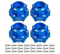 for Proline pour Arrma pour Senton pour Granite 1/10 Rc Voiture Télécommande Aluminium 4 Pièces 6x30 À 14Mm Adaptateur Hexagonal Mise Niveau Modifier RC Jouets Réparations