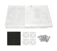 For PS Slim Clear Case DIY Replacement, Coque Transparente pour Console de Jeux Retro, ABS Léger avec Couvercles Haut Bas Interrupteur et Slot d'Extension, Compatible avec Tous Mod (pour 7XXXX)