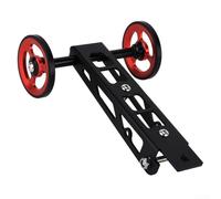 For RHINE Roue facile de 80 mm avec support en alliage d'aluminium pour porte-bagages arrière de vélo pliable avec rotation silencieuse (60 mm rouge)