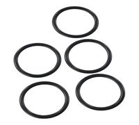 For Rubber O Seal Pack For Bath Sink Basin Drain Replacement, 5 Pieces, 38mm, Inner Diameter 28mm Outer Diameter 34mm, Black Strainer Plumbing Fixture