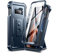 For Samsung Galaxy S10E Case With Built In Screen Protector And Shockproof Cell Phone Holder Military Navy Blue