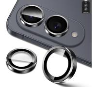 For Samsung Galaxy S25 Edge Protection Camera, 9h Individual Lens Screen Protectors, Metal Ring + Tempered Glass, Hd Anti-Scratch Protector Film \ Black