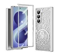 For Samsung Galaxy Z Fold 8 Ultra Case with Built-in Screen Protector | Shockproof Case Hinge & Camera Guard, Slim Hard PC Protective Cover Protection Rugged Cover(Silver)