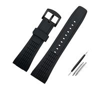 For Seiko for VELATURA for SRH 006 for 013 for SPC007J1 for SNAE17 26mm Bracelet de sport en silicone noir 26mm Bracelet de montre en caoutchouc for hommes Accessoires de montre (Color : Black black
