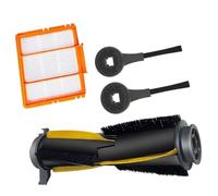 For Shark RV2001WD AV2001WD Robot Vacuum Parts Kit: 5-Piece Replacement Set with Main Roller Brush, Side Brushes, HEPA, Cleaning Tool