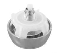 For Siamp 32500007 Double bouton poussoir pour chasse d'eau Optima 50 Compatible avec les réservoirs Twyford Vitra Construction ABS Finition argentée Mécanisme réglable