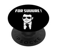 for Sure Emmanuel Macron Lunettes PopSockets PopGrip Adhésif