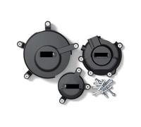 for Suzuki GSXR600 GSXR750 2006-2024 K6 K8 L1 Motos Couvercle Protection du Moteur Carter d'embrayage Carters Boîte Protèges-Cadre(1 Set-BK)