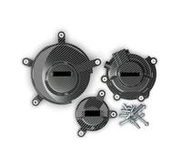 for Suzuki GSXR600 GSXR750 2006-2024 K6 K8 L1 Motos Couvercle Protection du Moteur Carter d'embrayage Carters Boîte Protèges-Cadre(1 Set-CF)