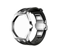 For Swatch X Royal Pop Stainless Steel Watch Case Quick Release Silicone Sport Replacement Band Wear Resist Waterproof Watch Shell for Sport Activities Daily Commute