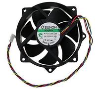 For Swellder 12V 4.4W 80mm x 25mm 4-Pin CPU Fan with Speed Control for Desktop Computers