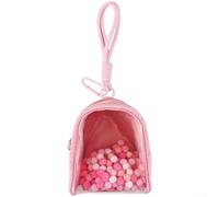 For Tamagotchi Paradise Sac de rangement en toile avec façade transparente pour usage quotidien Rose