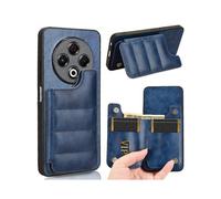 (For Tecno Spark 30 4G,Blue)Cow Pattern Sewing Card Bag Phone Case