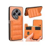 (For Tecno Spark 30 4G,Orange)Cow Pattern Sewing Card Bag Phone Case