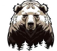 For The Bear Car Bumper Window Stickers Repair Decal Vinyl Car Wrap Motorcycle Sunscreen Decoration 13cm（2Pcs）