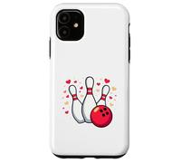 for The Love of Bowling Ball, épingles et cœurs Coque pour iPhone 11