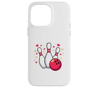 for The Love of Bowling Ball, épingles et cœurs Coque pour iPhone 14 Pro Max